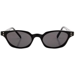 Giant Vintage TRAINS Black Cat-Eye Sunglasses